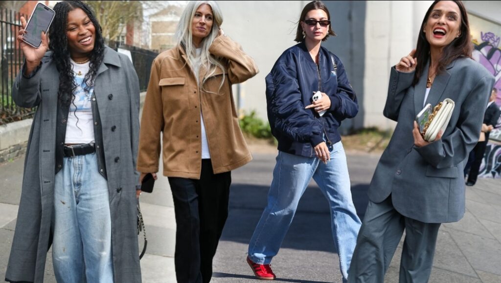 modern casual outfit neutral tones women street style 2026