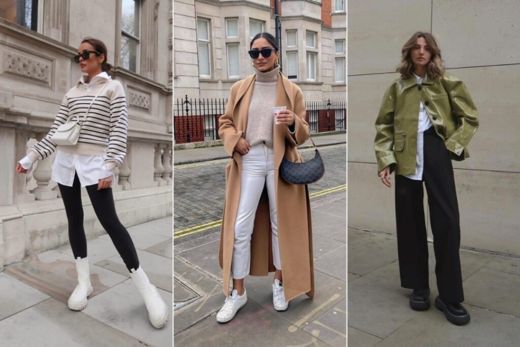 comfortable neutral street style outfit modern fashion 2026