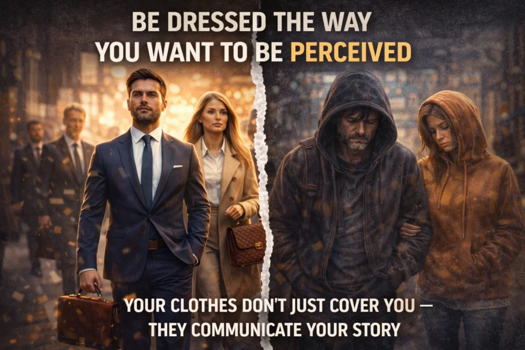 how clothing shapes perception, dress the way you want to be perceived, style psychology comparison