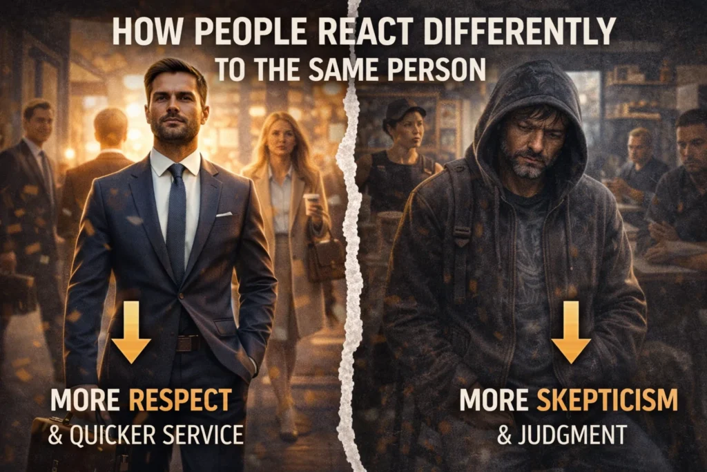 how people treat you based on clothes, clothing psychology comparison, formal vs casual perception